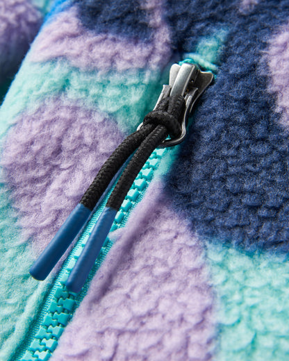 Home Sherpa Fleece - Mountain Foliage Purple - Flatlay