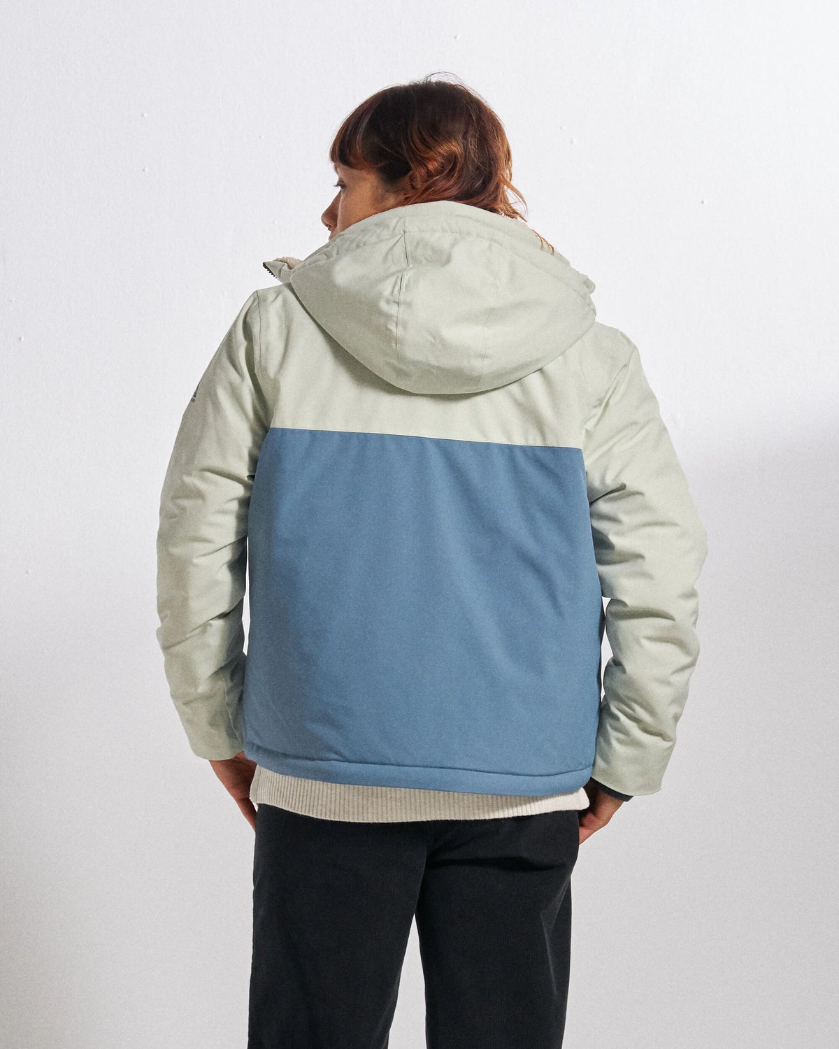 Lumi Insulated Jacket - Seaglass - Studio Model