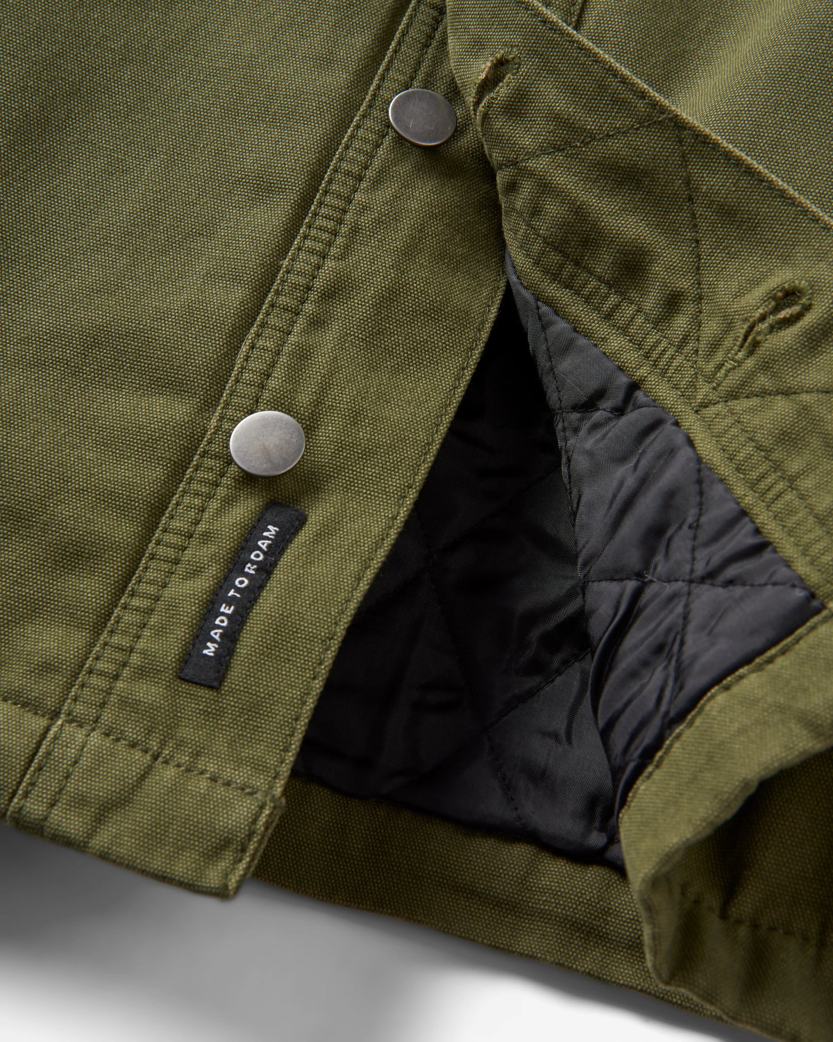 Falcon Cotton Jacket - Khaki - Flatlay