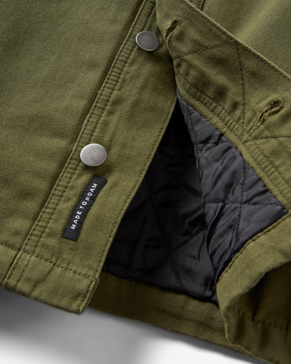 Falcon Cotton Jacket - Khaki - Flatlay
