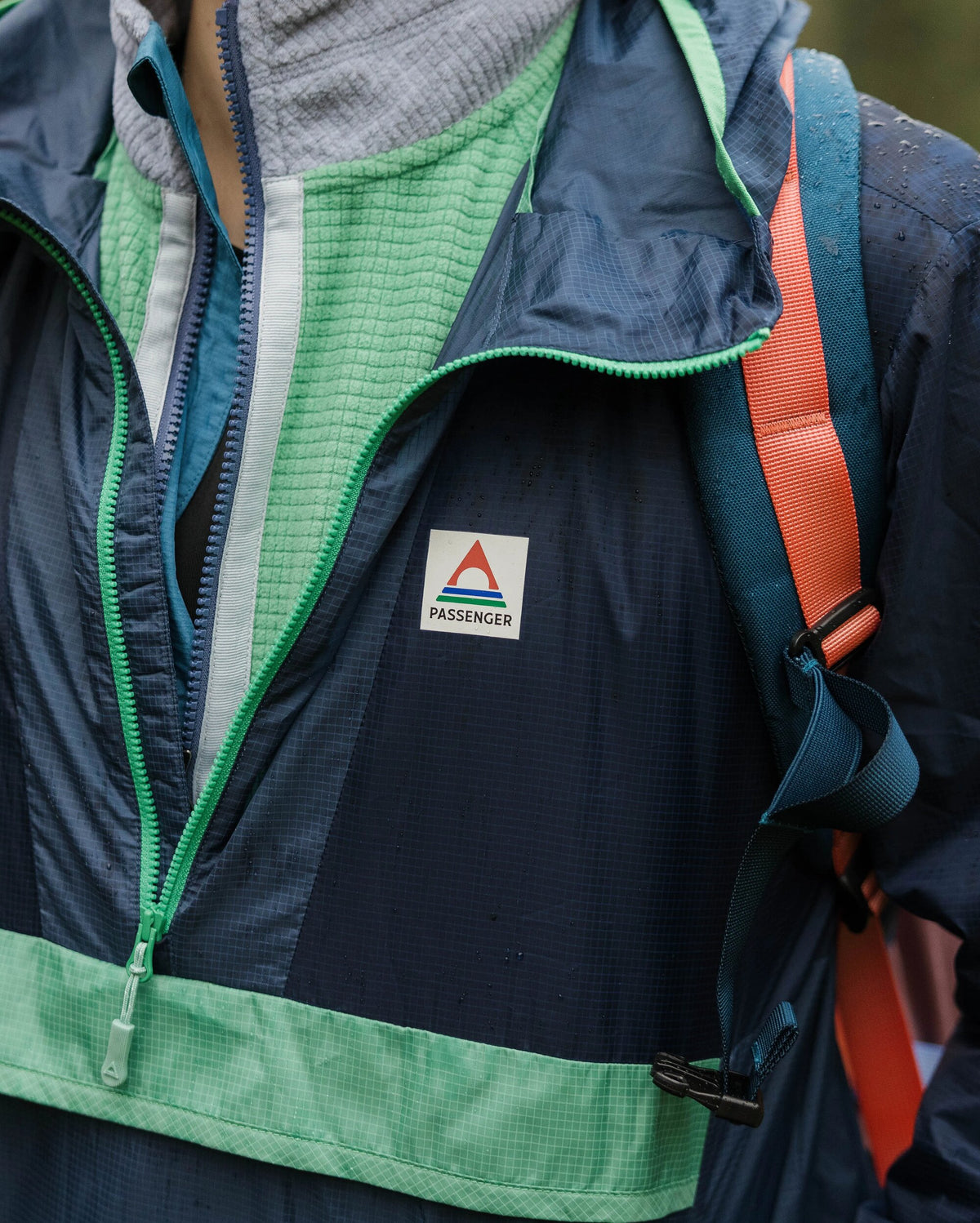Gusto Windshell Anorak - Rich Navy/Dark Denim - Lifestyle