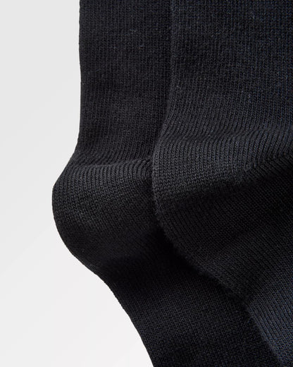 Crew Socks - Black - Flatlay