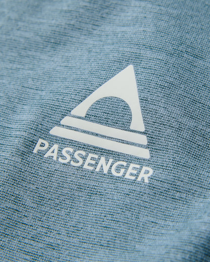 Light Ray Hooded UPF50 LS T-Shirt - Storm Grey Marl - Flatlay