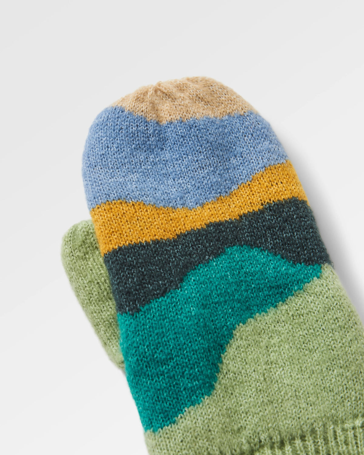 Scenic Fleece Lined Mittens - Scenic Dark Fern - Flatlay