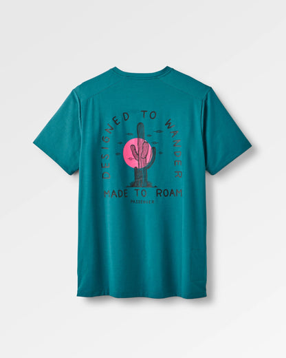 Ridescape Men's Drirelease® Active T-Shirt - Mediterranean - Flatlay