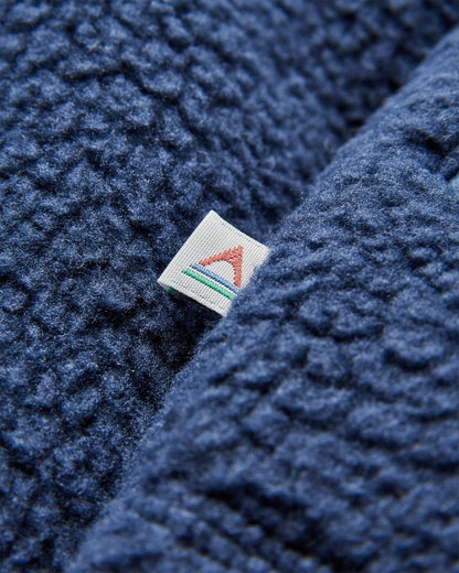 Offgrid 1/2 Zip Sherpa Fleece - Rich Navy - Flatlay