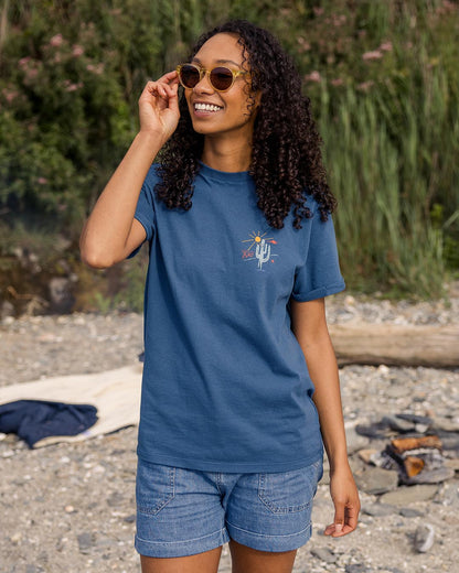 Arabica Oversized T-Shirt - Dark Denim - Lifestyle