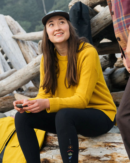 Cove Knitted Jumper - Heritage Yellow - Lifestyle