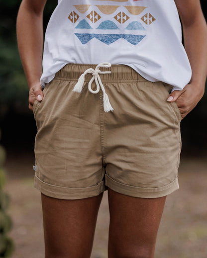 Santosa Twill Short - Biscuit - Lifestyle