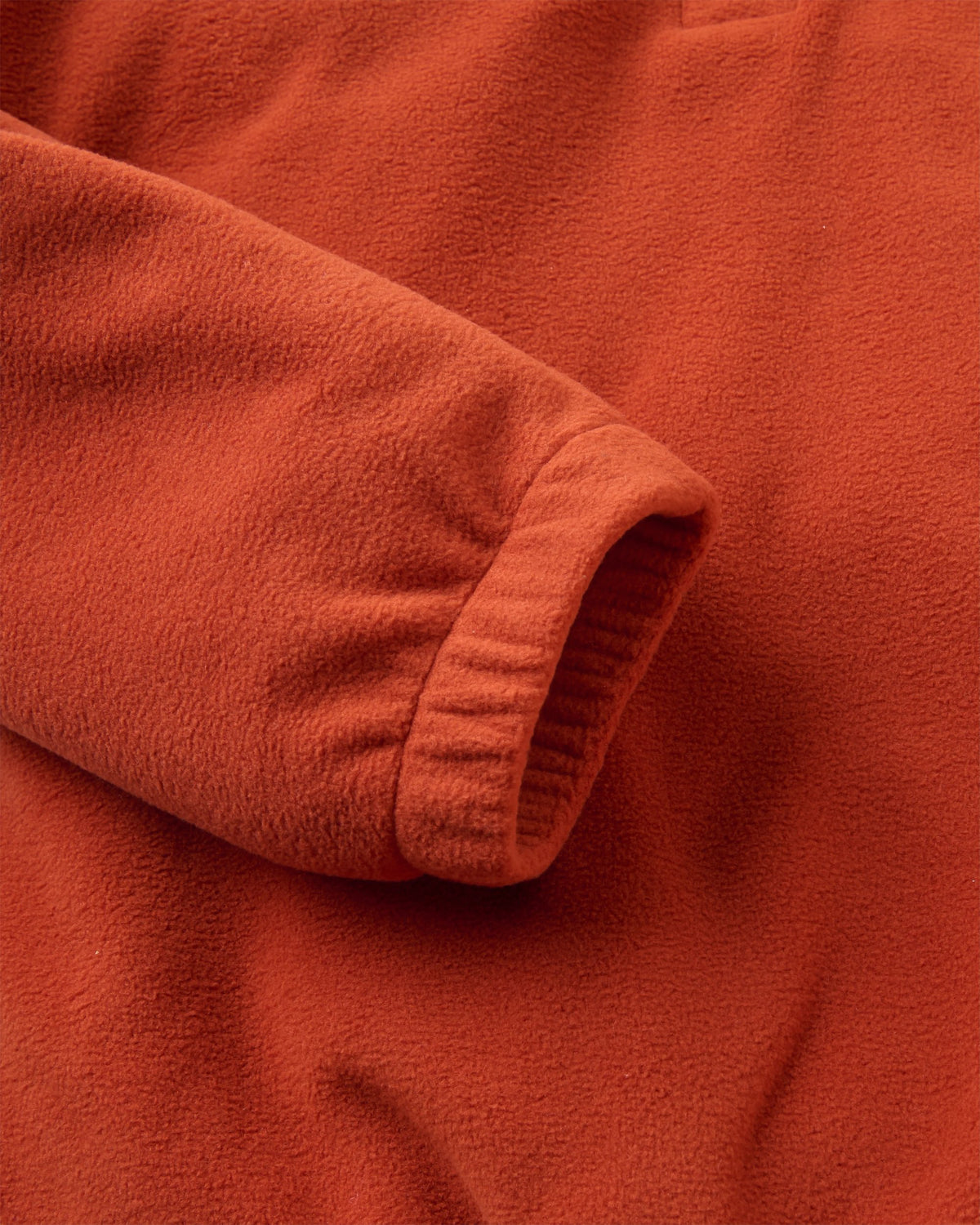 Ayla Micro Polartec® 1/4 Zip Fleece - Dark Rust - Flatlay
