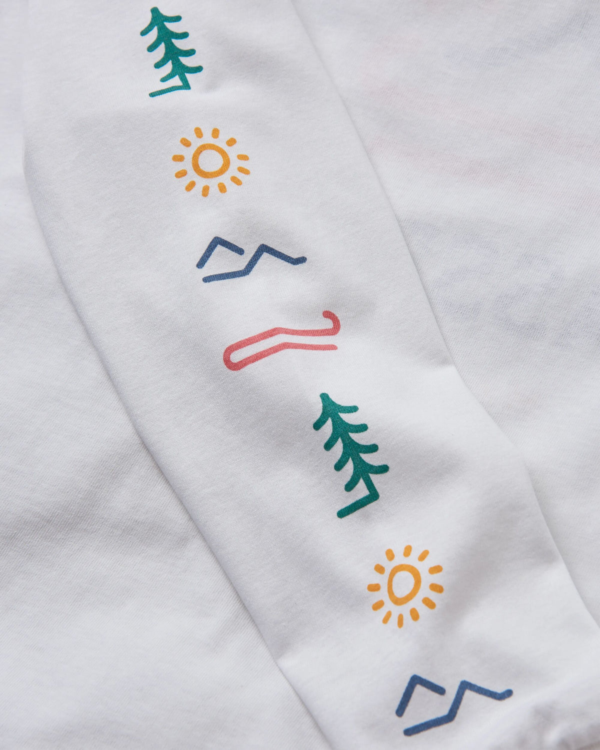 Phoenix LS T-Shirt - White - Flatlay