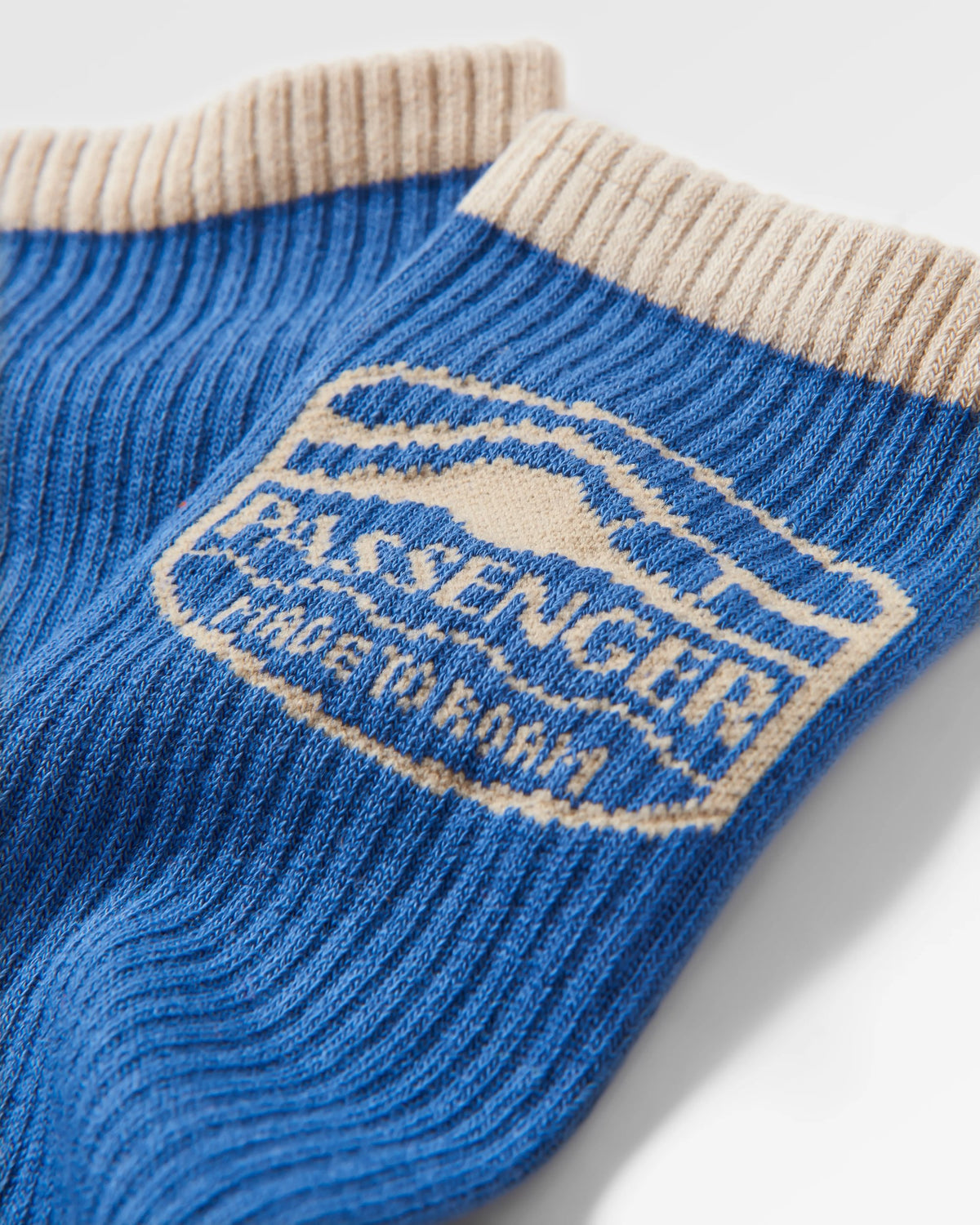 Rambler Midweight Crew Socks - Moonlight Blue - Flatlay