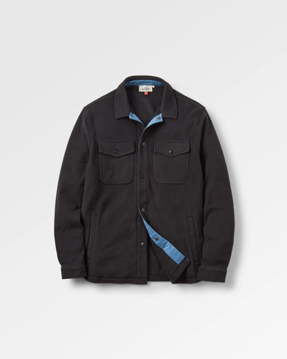 Maple Polar Fleece Shirt - Black - Flatlay