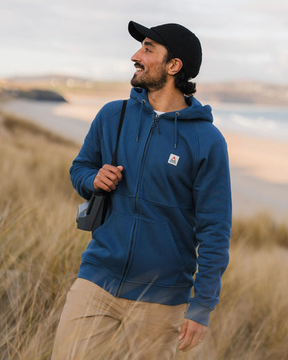 Heritage Full Zip Hoodie - Dark Denim - Lifestyle