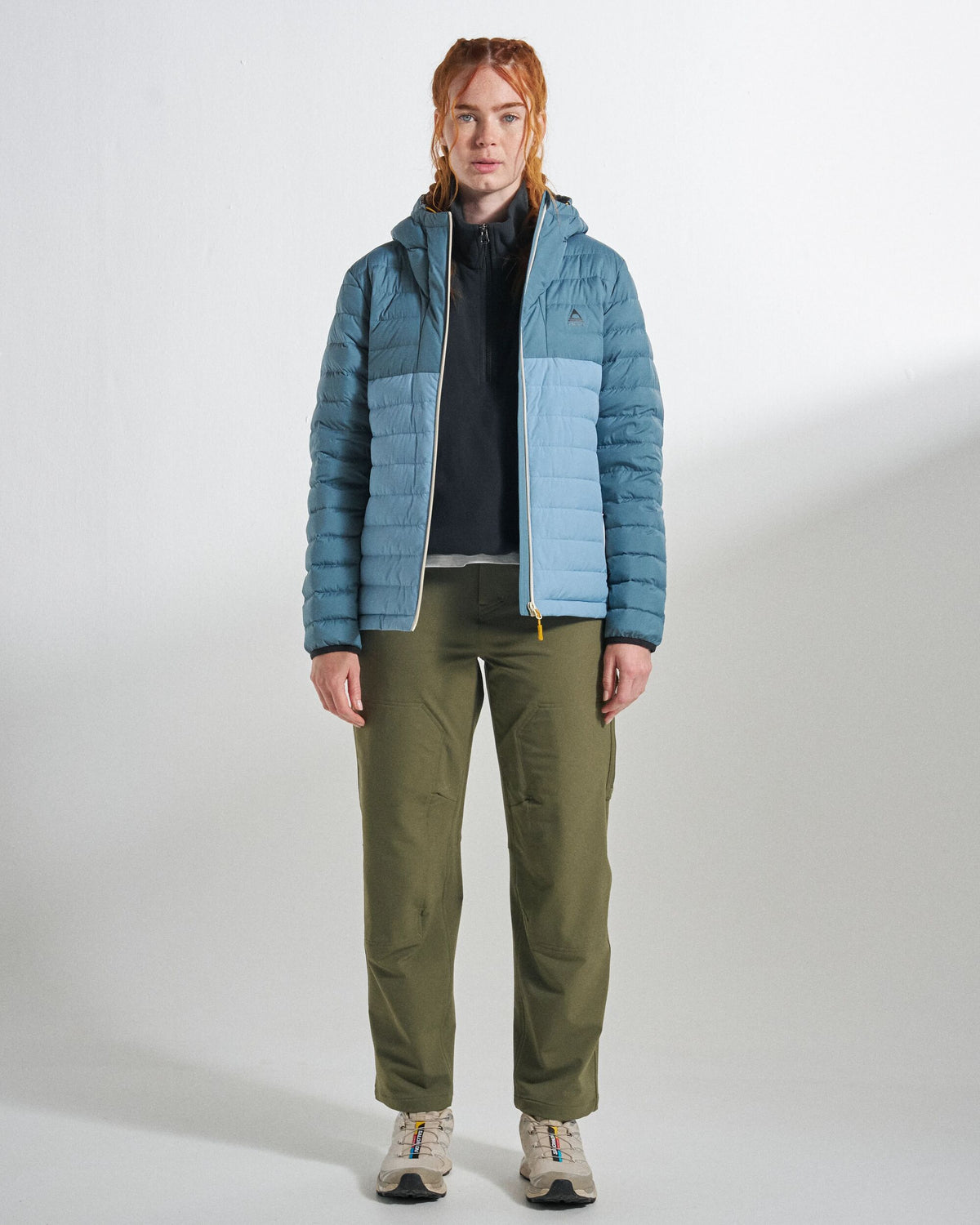 Northstar Down Jacket - Stormy Blue/Faded Denim - Studio Model