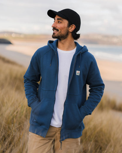 Heritage Full Zip Hoodie - Dark Denim - Lifestyle