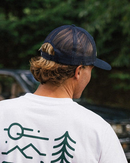 Passenger Cotton Trucker Cap - Rich Navy - Lifestyle - Male