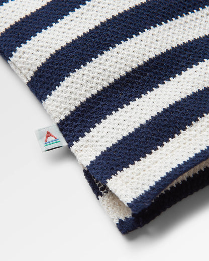 Panorama Striped LS T-Shirt - Deep Navy - Flatlay