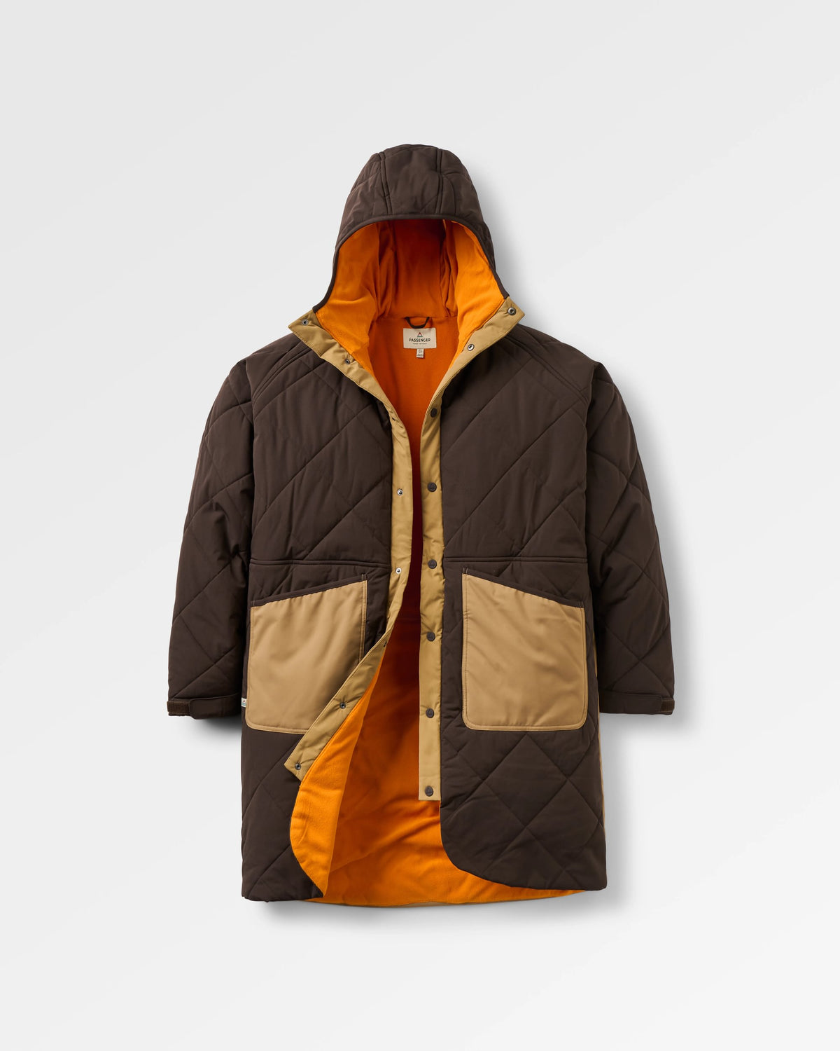 Campscape Fleece Lined Parka - Espresso - Flatlay