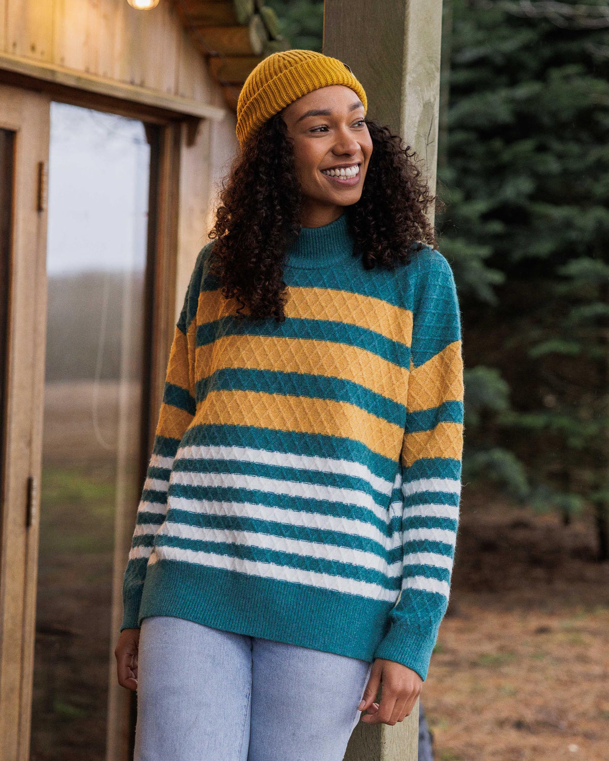 Ramble Knitted Jumper - Mediterranean - Lifestyle