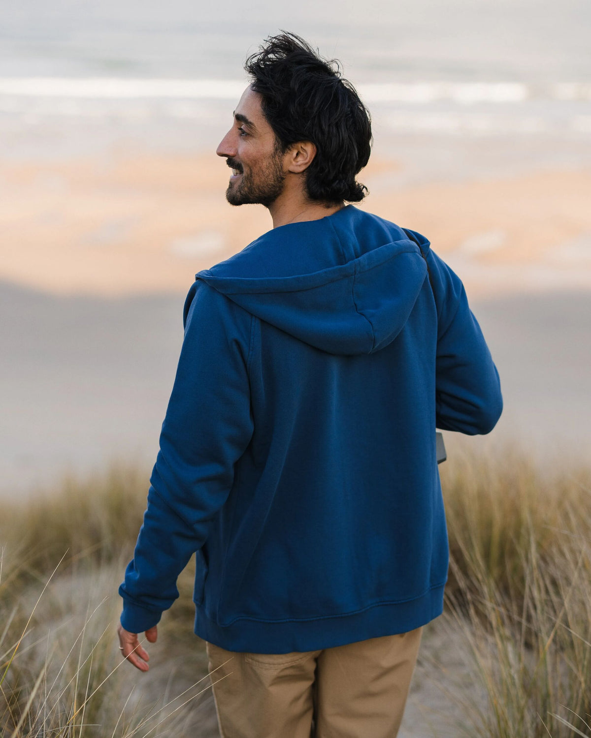 Heritage Full Zip Hoodie - Dark Denim - Lifestyle