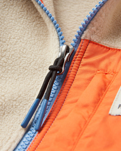 Caspian Polar Fleece - Faded Denim - Flatlay