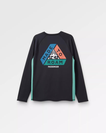 Range Active LS T-shirt - Black - Flatlay