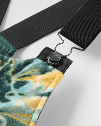 Ace Polar Fleece Dungarees - Frost Dark Fern - Flatlay