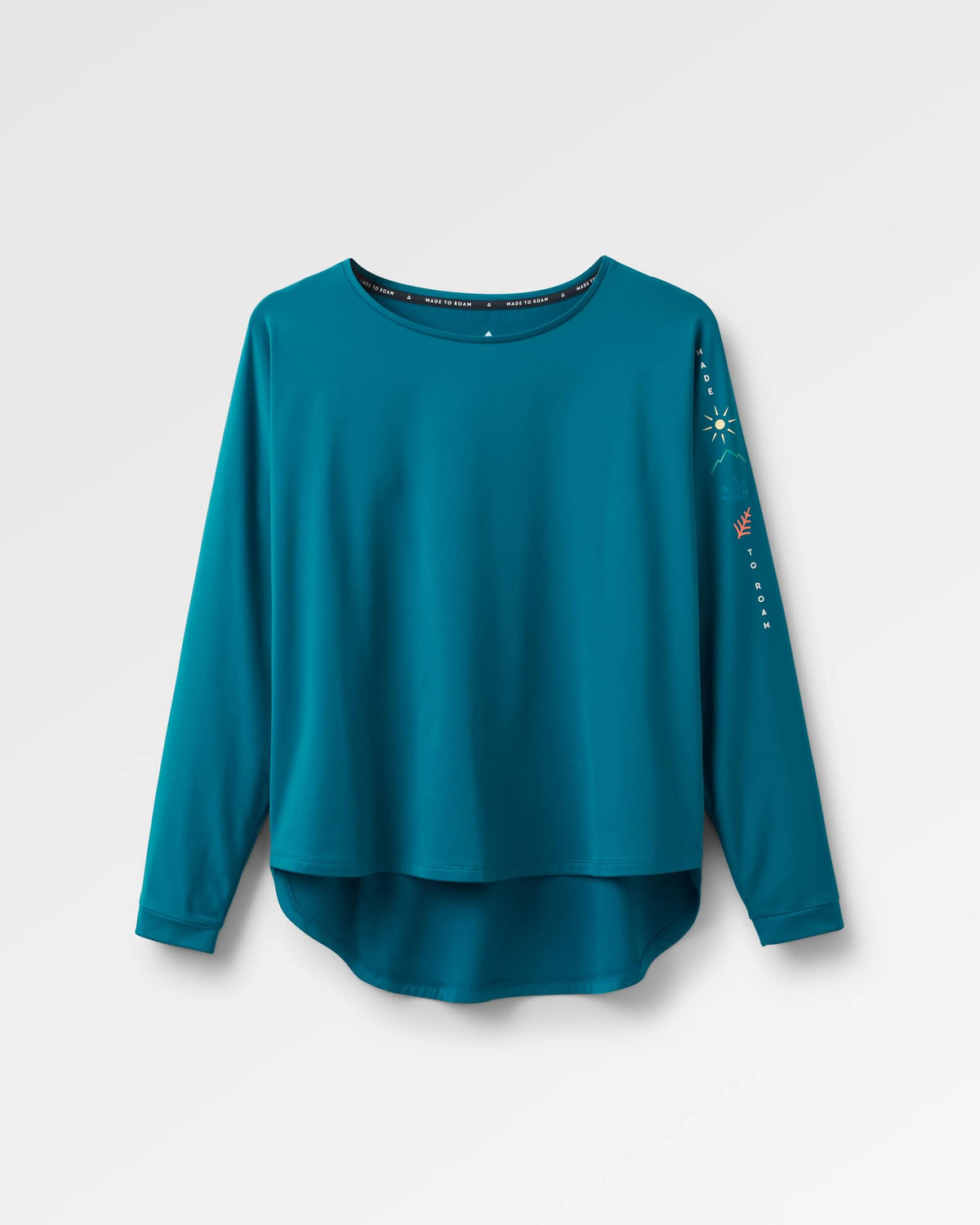 Hatha Active Top - Blue Steel - Flatlay