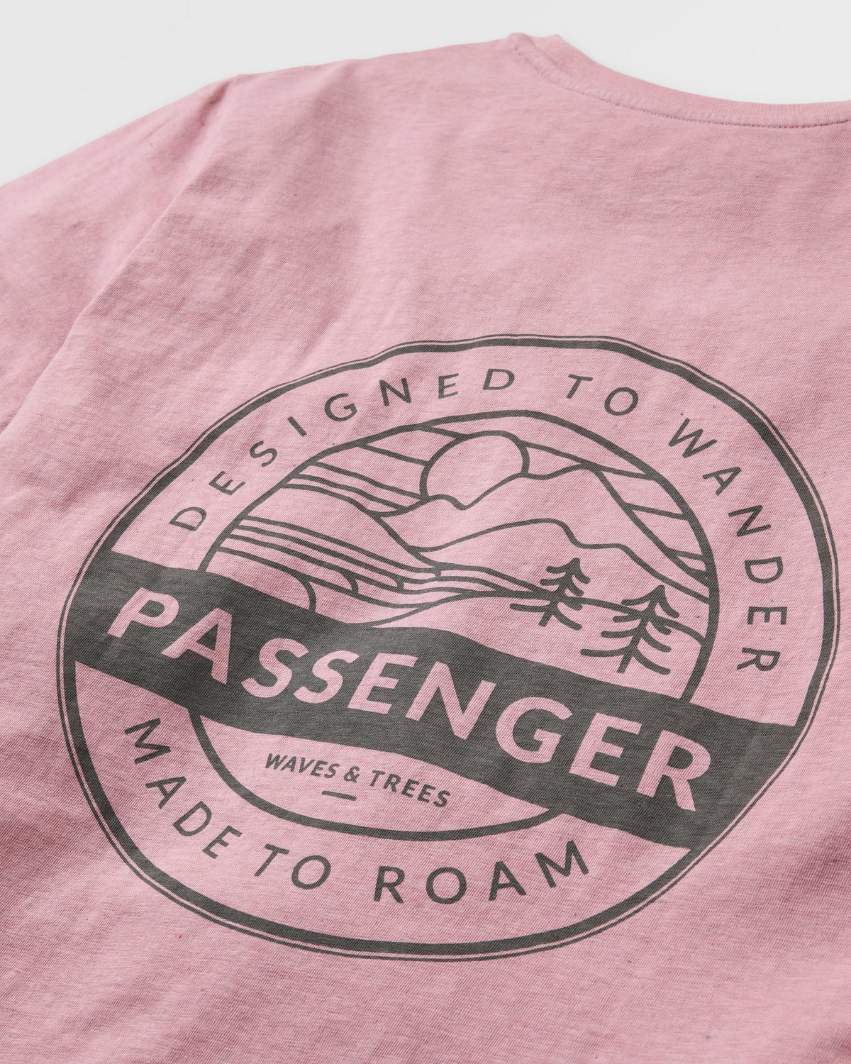 Odyssey Cotton T-Shirt - Pink Haze - Flatlay