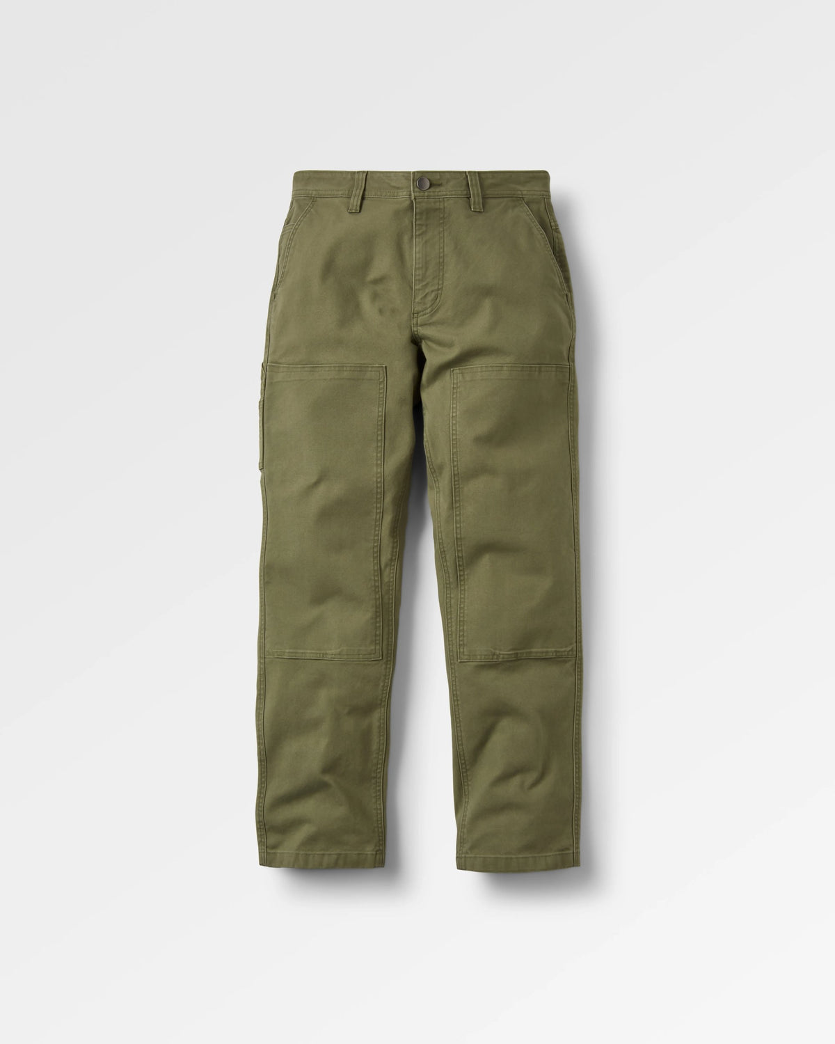 Vantage Cotton Canvas Trouser - Khaki - Flatlay