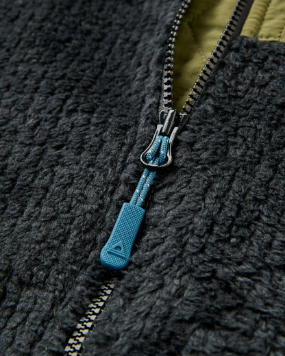 Venturescape Men's Fleece - Black/Khaki - Flatlay