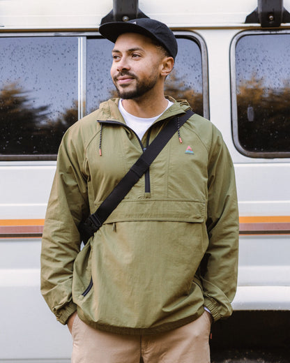 Seek Out Wind Resistant Anorak - Khaki - Lifestyle