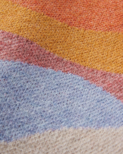 Scenic Knitted Cardigan - Scenic Sunrise Orange - Flatlay