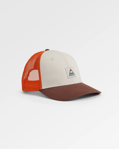 Heritage Mesh Snapback Cap - Cappuccino - Flatlay