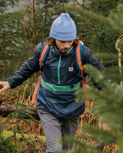 Gusto Windshell Anorak - Rich Navy/Dark Denim - Lifestyle