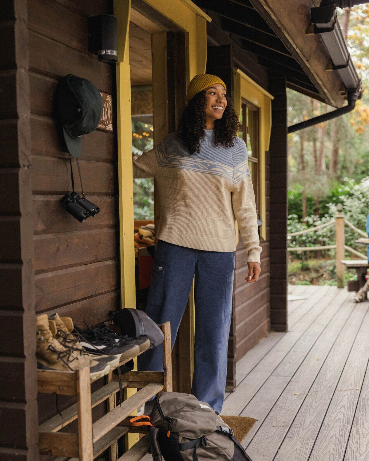 Nurture Cotton Jumper - Faded Denim - Lifestyle