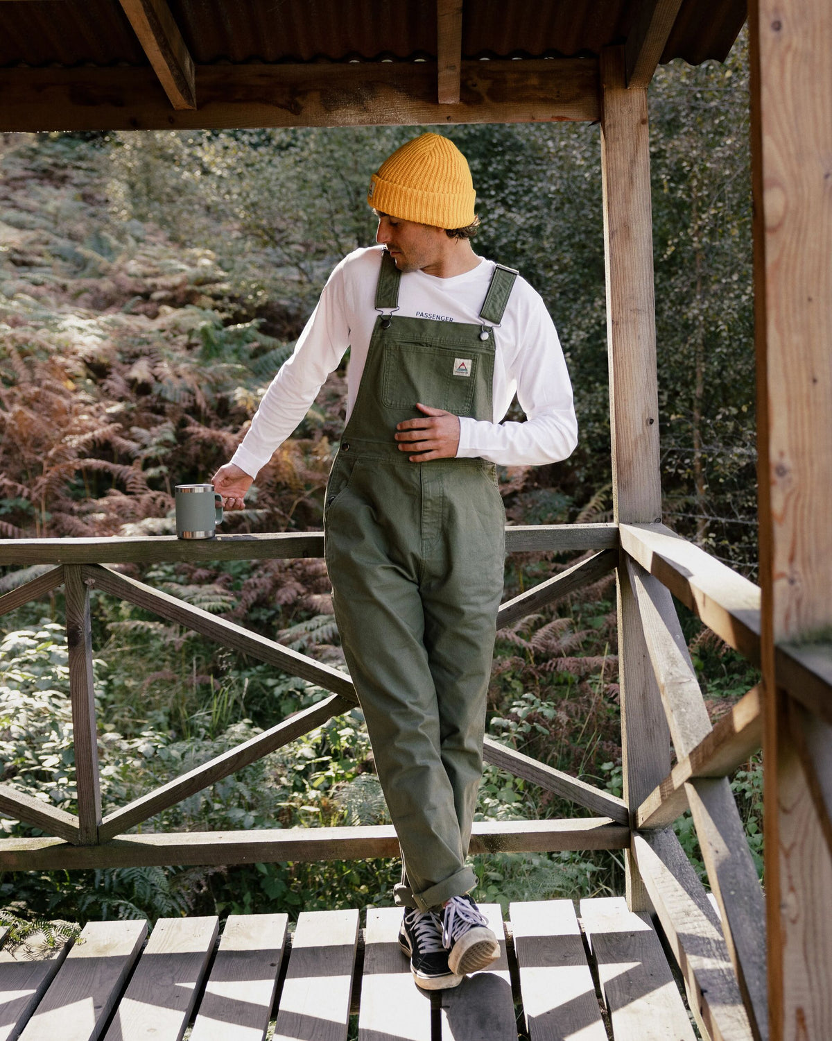 Vantage Cotton Canvas Dungaree - Khaki - Lifestyle