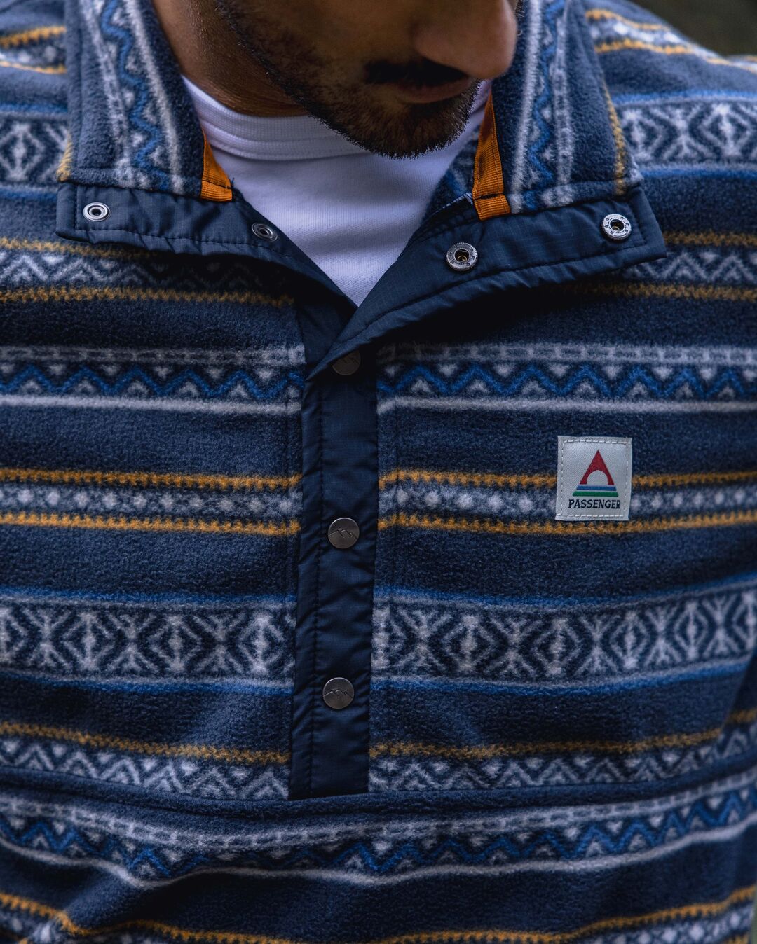 Adrift Polar Fleece - Midnight Fairisle - Lifestyle