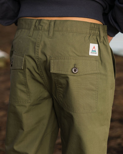 Timeless Crop Trouser - Khaki - Lifestyle