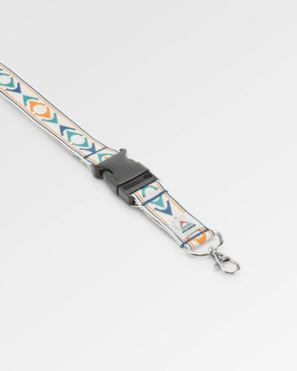 Travel Lanyard - Stepping Stone - Sunrise Orange/Birch - Flatlay