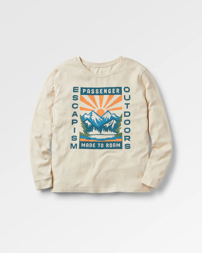 Solitude Oversized LS T-Shirt - Birch - Flatlay