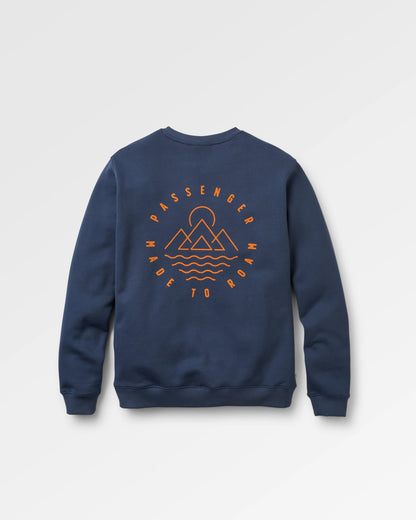 Escapism Regular Fit Sweatshirt - Rich Navy - Flatlay