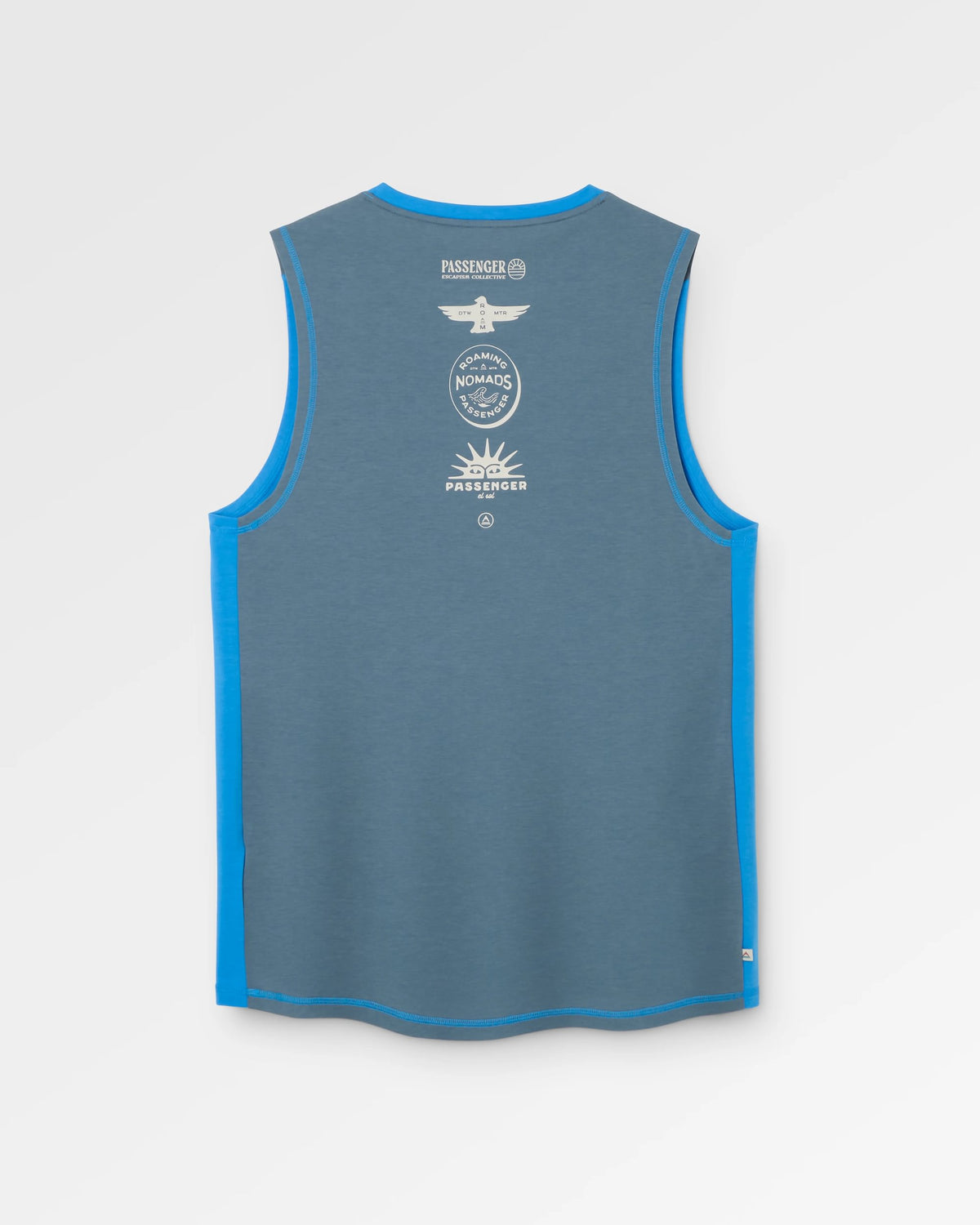 Solstice Drirelease® Active Vest - Storm Grey/Marine Blue - Flatlay