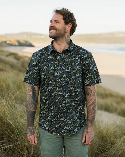 Way Ripstop Short Sleeve Shirt - Ocean Current Black - Lifestyle