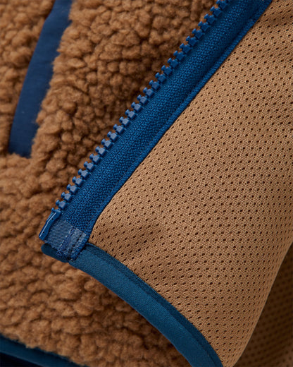 Valiant Deep Pile Fleece - Toffee - Flatlay