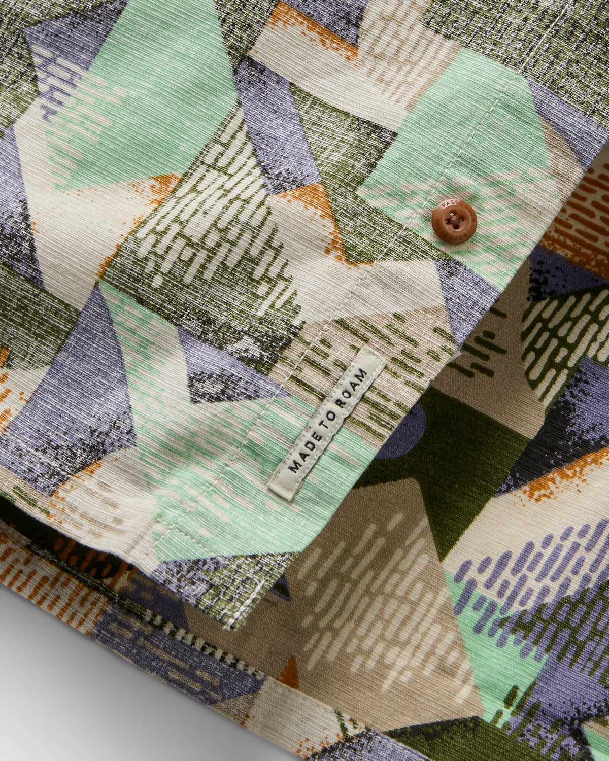 Amboro Shirt - Mosaic Mountain Khaki - Flatlay