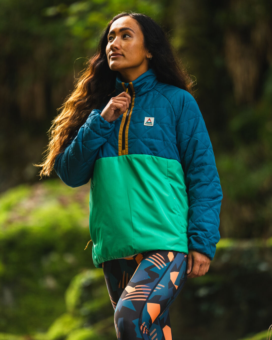Trace Thermore® Insulated Jacket - Corsair Blue/ Jungle Green - Lifestyle
