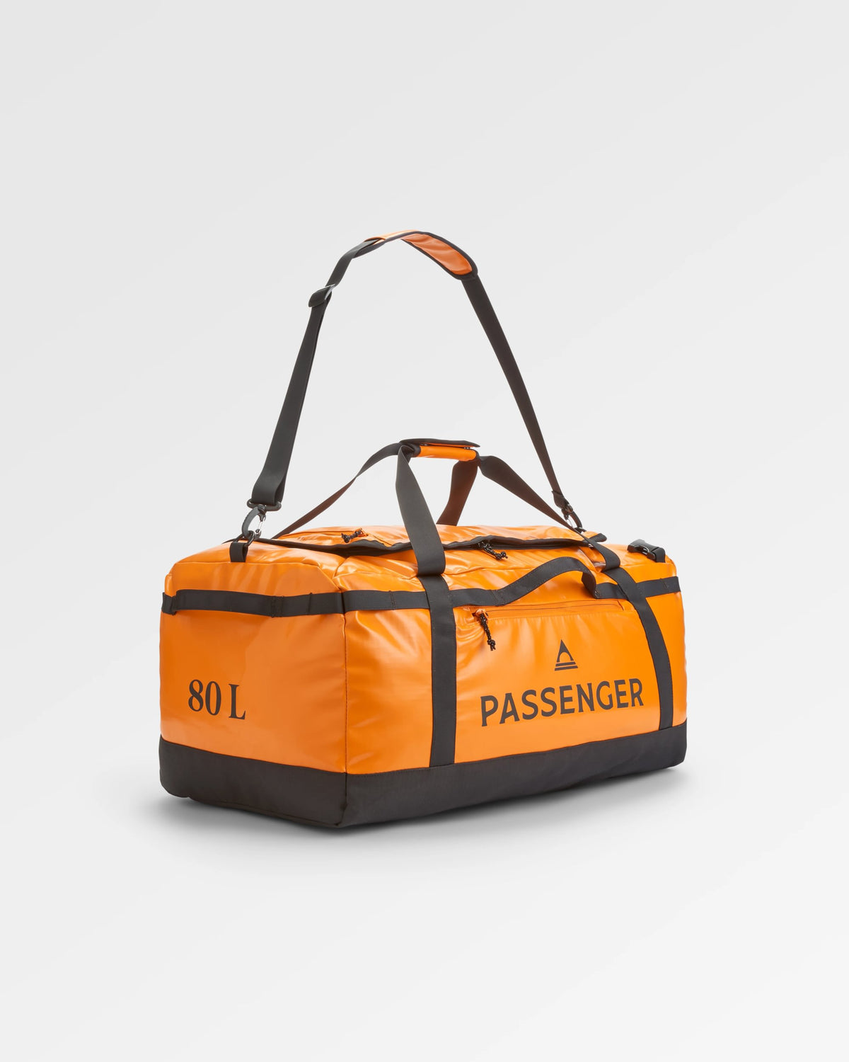 Roamer 80L Duffel Bag - Sunrise Orange - Flatlay