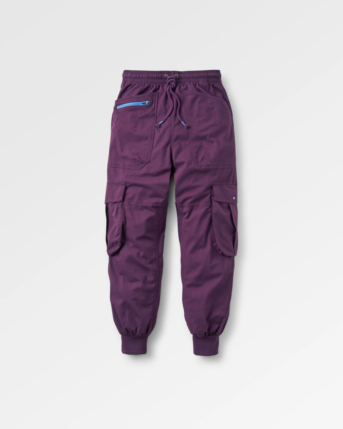 Hydrilla Cotton Trouser - Deep Plum - Flatlay